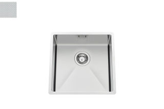 Vibrato Inox nid d'abeille - Cuve sous-plan Luisina 1 bac coloris Inox Nid d'abeille, vidage manuel