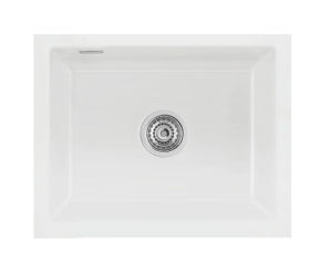 Rubato Polar (mat) - Cuve sous-plan rectangulaire Luisina 1 grand bac coloris Polar