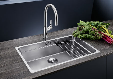 EVIER BLANCO ETAGON 700-IF INOX MANU&SIPHON