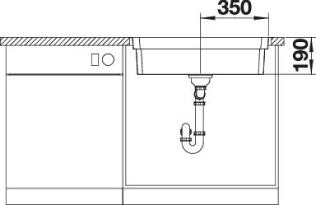 EVIER BLANCO ETAGON 700-IF INOX MANU&SIPHON