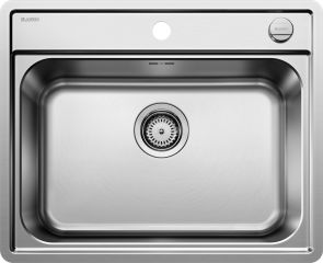EVIER BLANCO LEMIS 6-IF INOX 2PERC AUTO&SIPHON