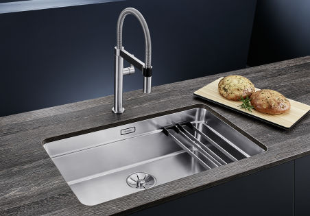 EVIER BLANCO ETAGON 700-U INOX MANU&SIPHON