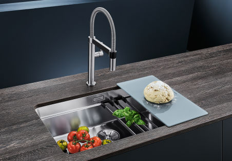 EVIER BLANCO ETAGON 700-U INOX MANU&SIPHON