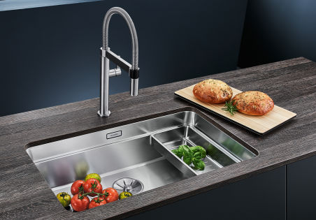 EVIER BLANCO ETAGON 700-U INOX MANU&SIPHON