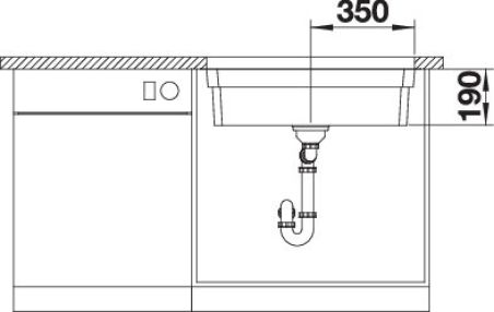 EVIER BLANCO ETAGON 700-U INOX MANU&SIPHON