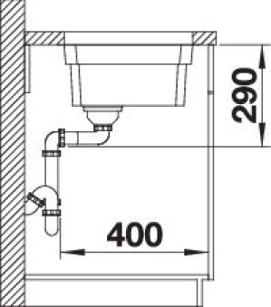 EVIER BLANCO ETAGON 700-U INOX MANU&SIPHON