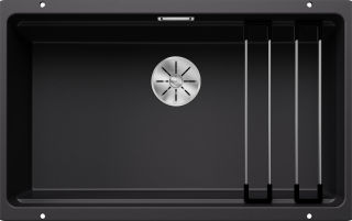 EVIER BLANCO ETAGON 700-U SGP NOIR RAIL MANU&SIPHON
