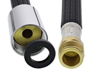 Flexible d.douche 150cm M15x1 nylon noir