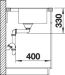 Miniature EVIER BLANCO DALAGO 45 F SG CAFE AUTO n°3