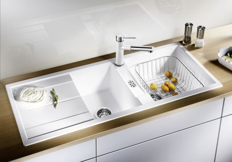 EVIER BLANCO METRA 8S SG GRIS ROCHER &SIPHON