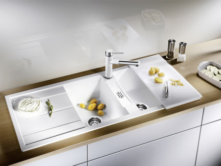 EVIER BLANCO METRA 8S SG GRIS ROCHER &SIPHON