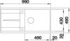Miniature EVIER BLANCO METRA XL 6S-F SG ANTHRACITE AUTO n°4