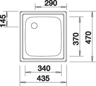 EVIER BLANCO TOP EE 4X4 AVEC VIDAGE ET SIPHON