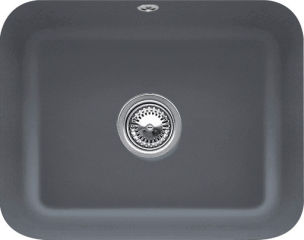 Cisterna Graphite - Cuve sous-plan rectangulaire Villeroy & Boch 1 grand bac coloris Graphite