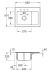 Miniature Subway Compact Timber - Evier &agrave; encastrer Villeroy & Boch 1 bac, 1 &eacute;gouttoir coloris Timber n°1